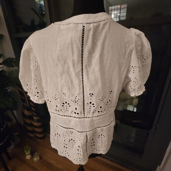 White Eyelet Blouse - Picture 2 of 4